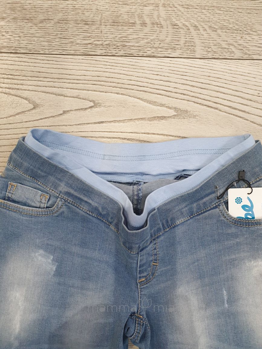 To BE 3017723-11 Шорты джинсовые для беременных голубой варка 1